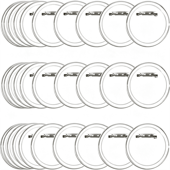 BZCOE 30Pack 2.4"Clear Button Pins Make Your Own Buttons Picture Button Pin Acrylic Design Button Badge Clear Picture Buttons Badges Kit for Diy Crafts Custom Pins