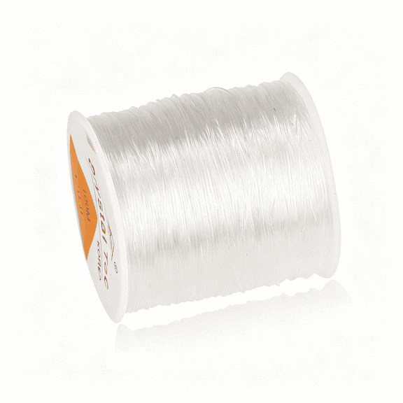 BZCOE 328Ft Clear Bead Cord Crystal Elastic Stretchy Bracelet String for Jewelry Making Necklace Bracelet Beading Thread,0.8 Mm Elastic String for Bracelets