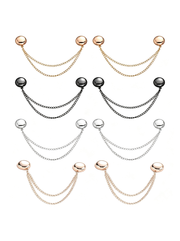 8Pcs Multi-Function Magnetic Clothing Clips Magnets Pinless Buttons Clothing Magnet Buckle for Shortening T-Shirt Hems Cuff Hem Pants Legs Hems Diy Sewing Decorative Buckle