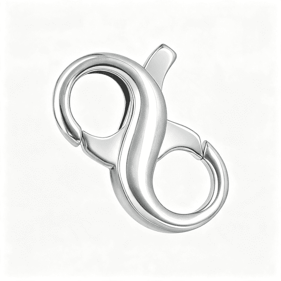 Silver Pickup Rings BZCOE 925 Sterling Silver Lobster Claw Clasps,Hypoallergenic Necklace ...