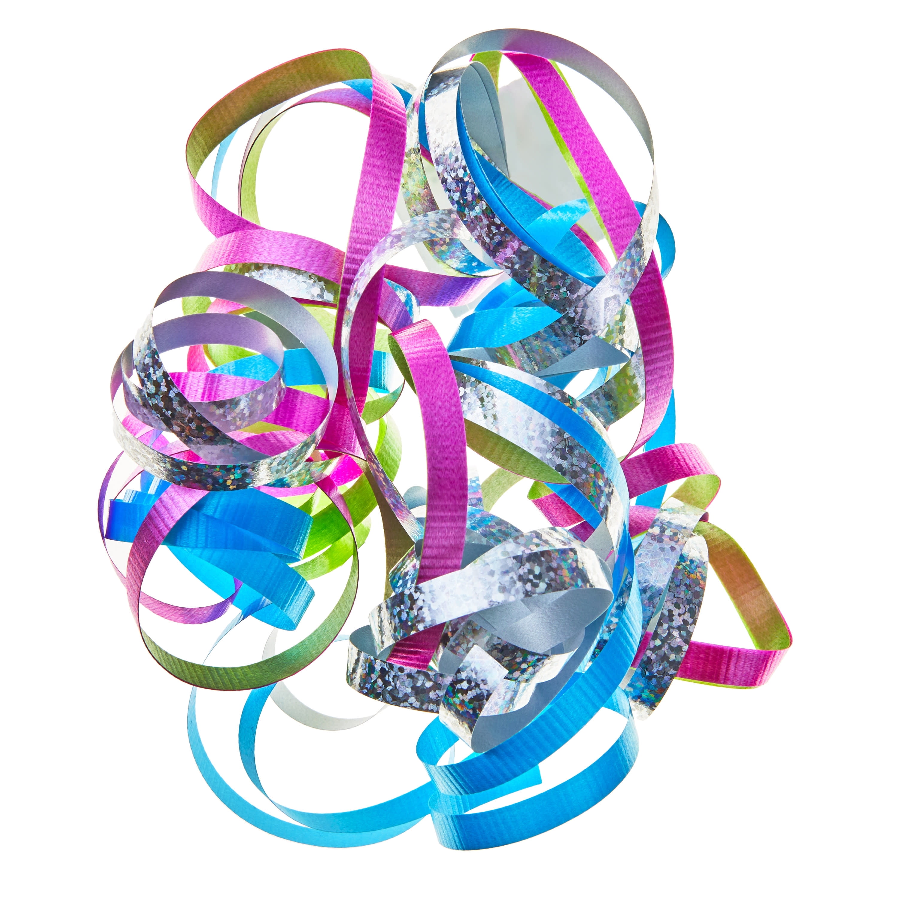 Ring Ribbon Top BZCOE Curly Ribbon Gift Bow (Blue/Green/Hot Pink/Holographic) (Curly ...