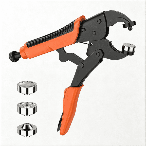 BZCOE Heavy Duty Snap Fastener Tool|Snap Tool&Boat Covers  One-Hand Press Snap Installation Pliers for Rv,Camper,Awnings,Tarps&Heavy Fabric Repair,Snap Fastener Kit