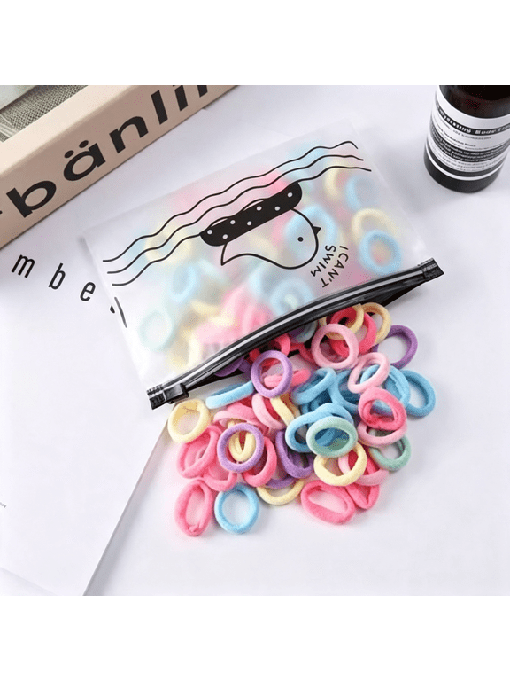 Mini Hair Ties for Baby Girls, Kids and Toddlers, Seamless,1 in | Kids Girls Hair Ties Bands, Soft Small Baby Ponytail Holders, Toddler Elastic Hair Holders No Damage for Everyday Use