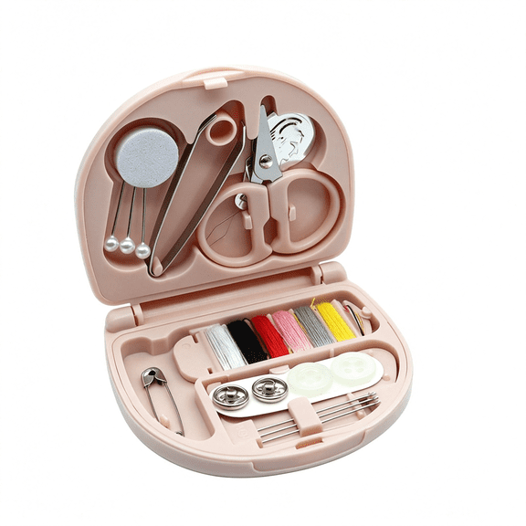 BZCOE Mini Sewing Kit,Small Travel Size Emergency Pocket Sewing Kit with Buttons,Threads,Scissors,Needles Portable Diy Supplies Needle and Thread Set for Beginner Little Plastic Box