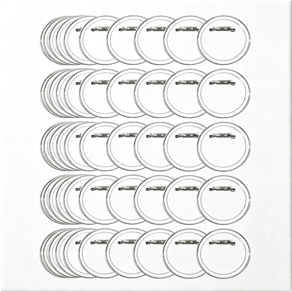 BZCOE O 50Pack 2.4In Clear Button Pins Make Your Own Buttons Picture Button Pin Acrylic Design Butto N Badge Clear Picture Buttons Badges Kit for Diy Crafts