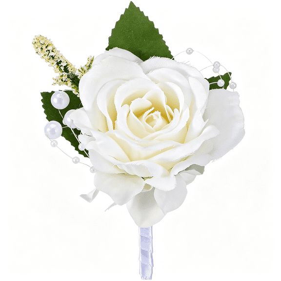 BZCOE Rose Boutonniere for Men, Lapel Pin Floweranniversary &Amp; Formal Party Suit | Realistic Artificial, for Groom, Groomsmen, Father, for Wedding, Prom, Homecoming