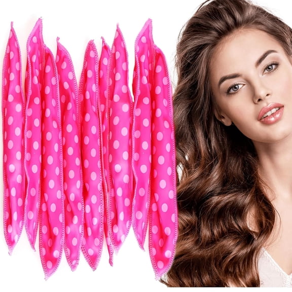 BZCOE Satin Sponge Hair-Rollers for Women - 9Pcs Soft Foam Rollers to Sleep In, Heatless Overnight Curlers for Short/Long Hair, No Heat Hair Curlers with Dent-Free Satin Surface