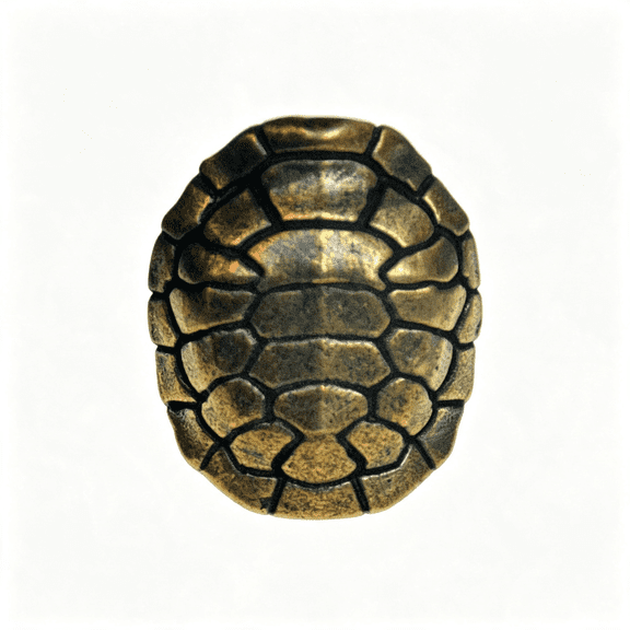BZCOE Solid Brass Retro Turtle Shell Parachute Cord Edc Pendant Bead Diy Accessories 4Th of July Beads