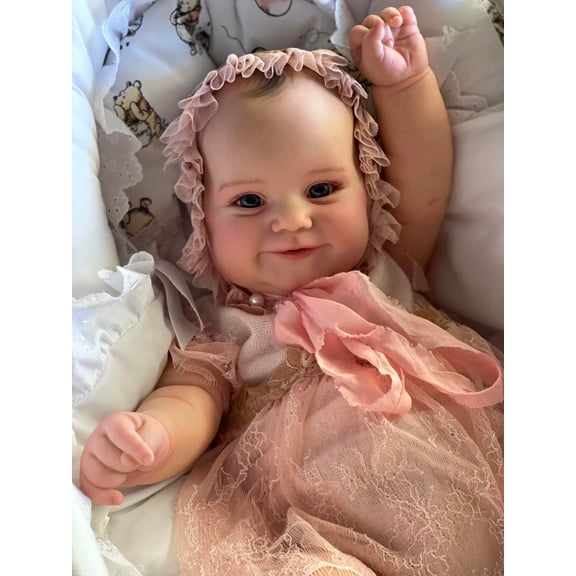 BZDOLL  Two Versions 50 CM/ 60 CM Realistic Doll Reborn Baby With Hand-Painted 3D Skin and Vascular Vein, Alive Soft Vinyl Newborn Bebe Lovely Play House Toy Birthday Gift For Girl