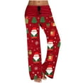 BZGTZT Christmas Pajama Pants Women Flannel Fluffy Soft Funny PJS Cute
