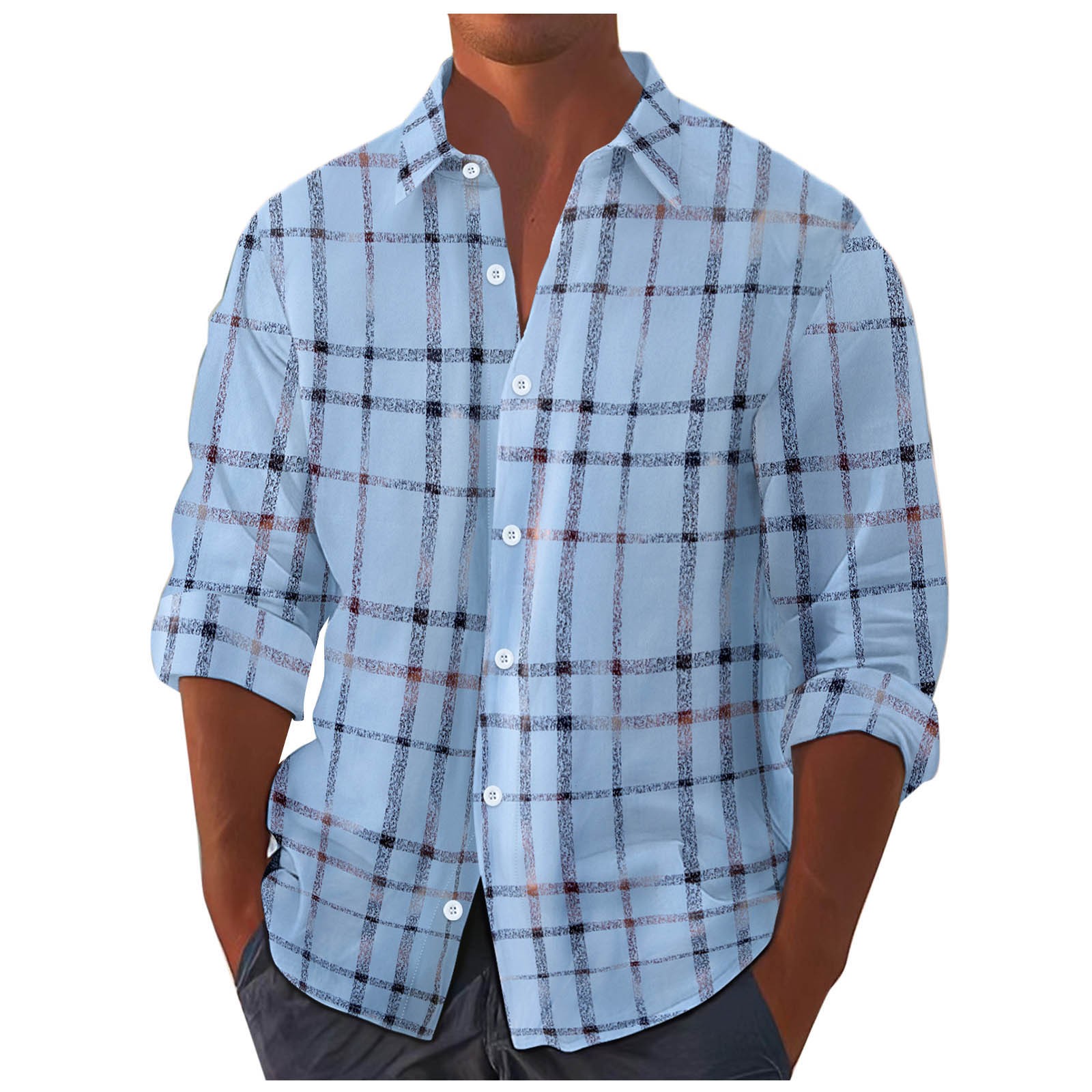 BZGTZT Flannel Shirt for Men Western Shirts for Men Pearl Snap Cowboy ...