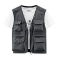 BZGTZT Men's Fishing Vest with MultiPocket Sleeveless Jacket Hunting