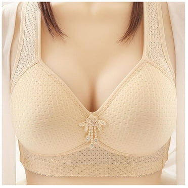 BZGTZT Push Up Bra with Wide Straps No Sculpting Uplift Comfort Bralette Everyday Adjustable Wire Free Breathable Bras