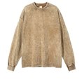 thumbnail image 1 of BZGTZT Vintage Oversized T Shirts for Men Cotton Baggy Crewneck Streetwear Sweatshirt Acid Wash Long Sleeve Tops, 1 of 1