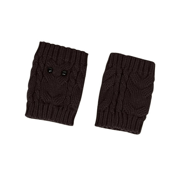 BZGTZT Women Winter Boot Cuffs Socks Cable Knitted Boot Cuffs Socks Short Knitted Leg Warmers Button Boot Toppers
