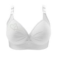 thumbnail image 1 of BZGTZT Women's Push Up Wireless Bra Wrinkles Support No Underwire Bras Wire Free Bralette with Heart Shaped Pattern, 1 of 5