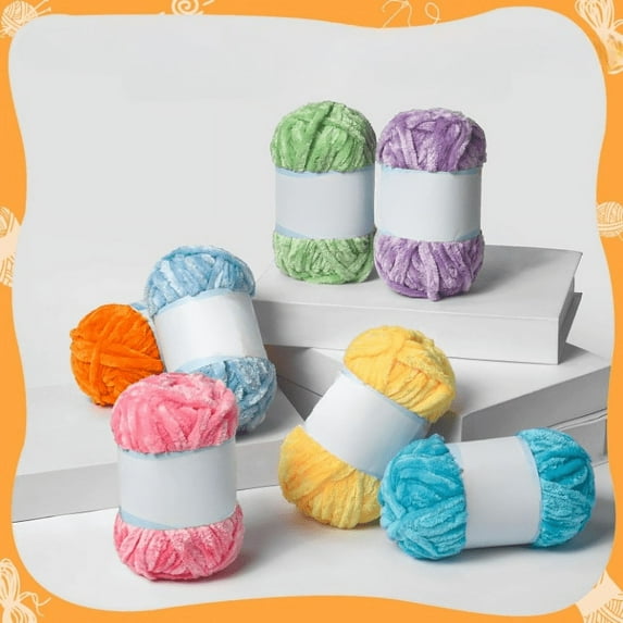 BZIPZ Yarn Savings Crochet Yarn Soft Knitting Yarn for Crafts Big Thick Chunky Yarns Perfect for Chunky Sweaters, Blankets, Amigurumi