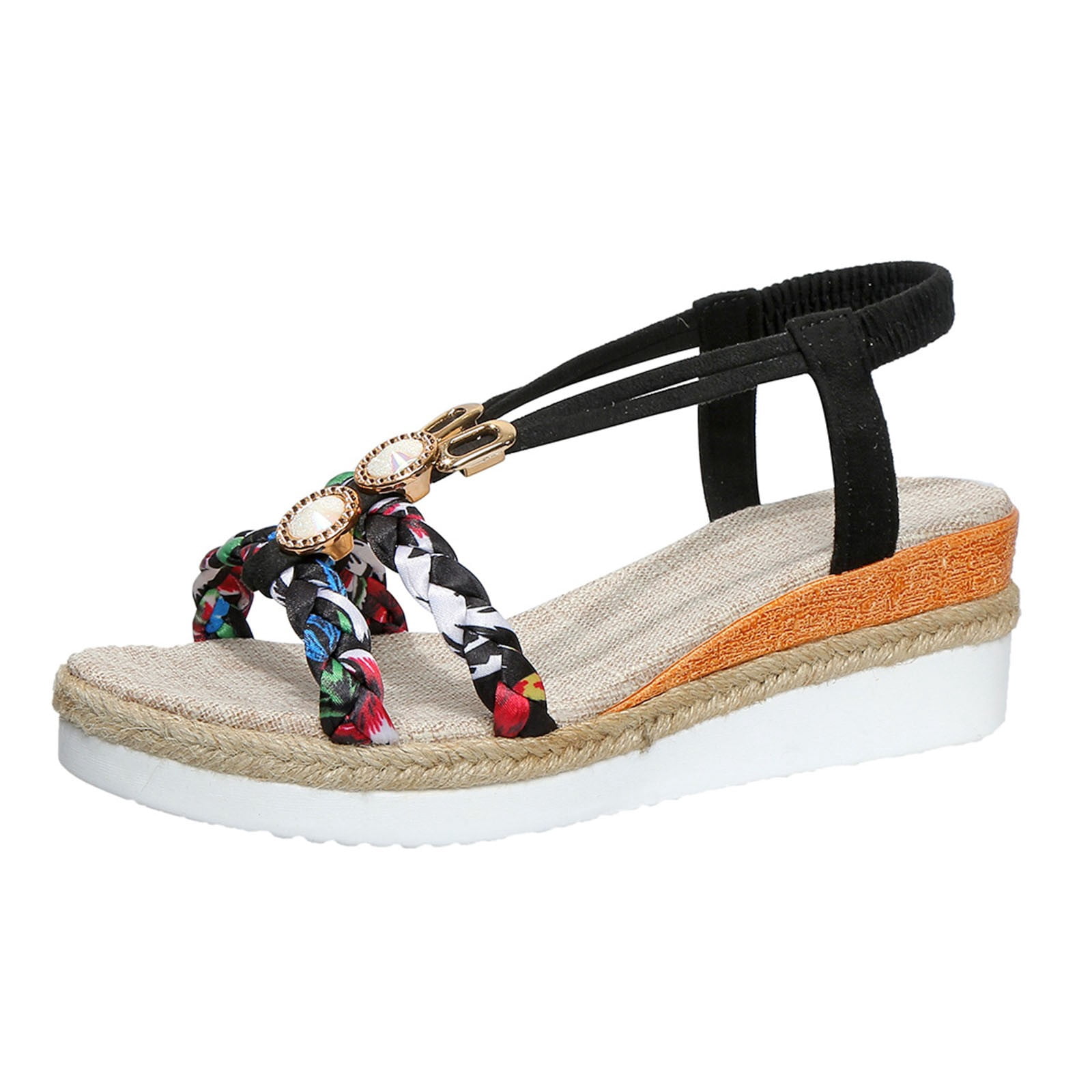 Women's Dressy Summer Flat Sandals With Arch Support - Cute Casual Beach Orthopedic Flip Flops For Wide Feet