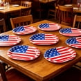thumbnail image 1 of BZPIZ 10Pcs Independence Day Party Tableware, 4th of July Decorations Plates, Red White Blue Disposable Paper Plates Patriotic American Flag Party Supplies,Memorial Day Decorations, 1 of 6