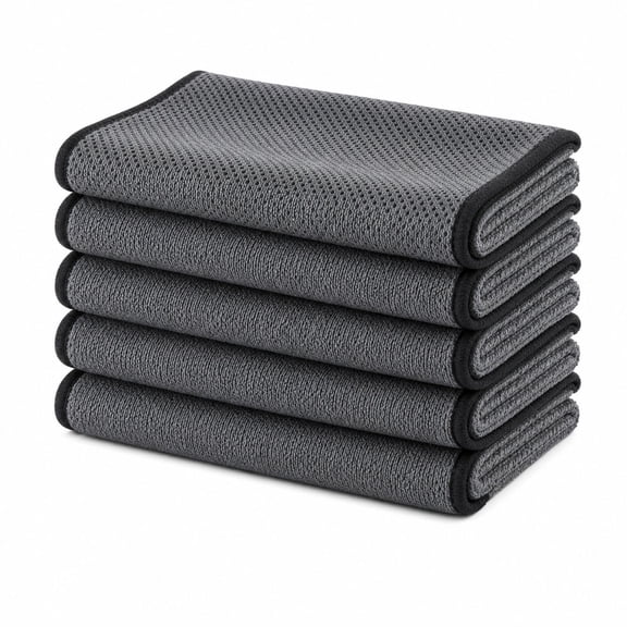 BZPIZ 5PC Magic Cleaning Cloths, Reusable Microfiber Cleaning Cloths for Glass, Window, Kitchen, Stainless Steel, Cars & Screens Lint Free