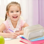 BZPIZ Back to S-chool Supplies Colored Pencil Case Aesthetic Zipper Pencil Box, Back to S-chool Supplies Essentials,Electronic Cable Organize for S*chool C*lassroom Supplies/S*tudent/Office/Home