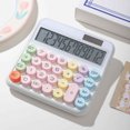 thumbnail image 1 of BZPIZ Back to S-chool Supplies Office Desk Calculator Small Digital Desktop Calculator with 8-Digit LCD Display, Battery Solar Power Smart Pocket Size for Teachers S-tudents Basic Office, 1 of 5