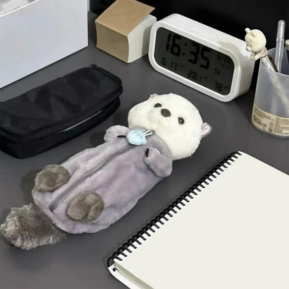 BZPIZ Back to S-chool Cute Pencil Case Pouch Durable Pen Pencil Case Big Storage Pen Pouch Bag for Office Travel Holder Box