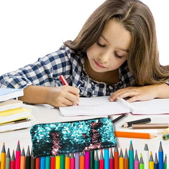 BZPIZ Back to S-chool Supplies Cute Pencil Case Pouch Durable Pen Pencil Case Big Storage Pen Pouch Bag for C*ollege S*tudent T-een Adults,Travel