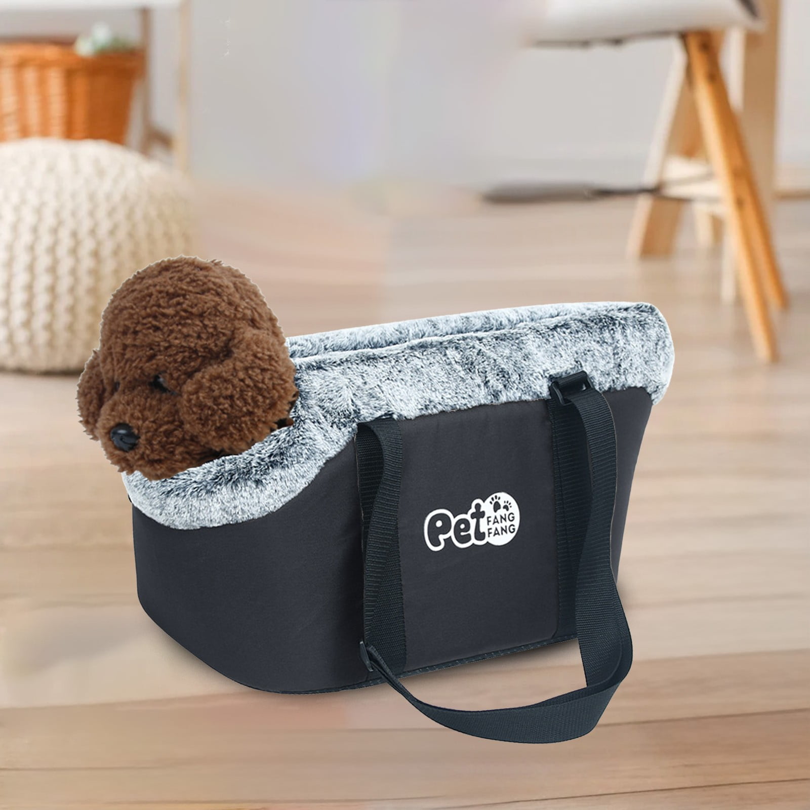 Factory Wholesale Luxury Pet Car Seat With Button Seat Belt Removable Washable P