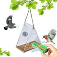BZPIZ Bird Feeders for Outdoors Window,Bird Feeder with Camera,Hd 1080P