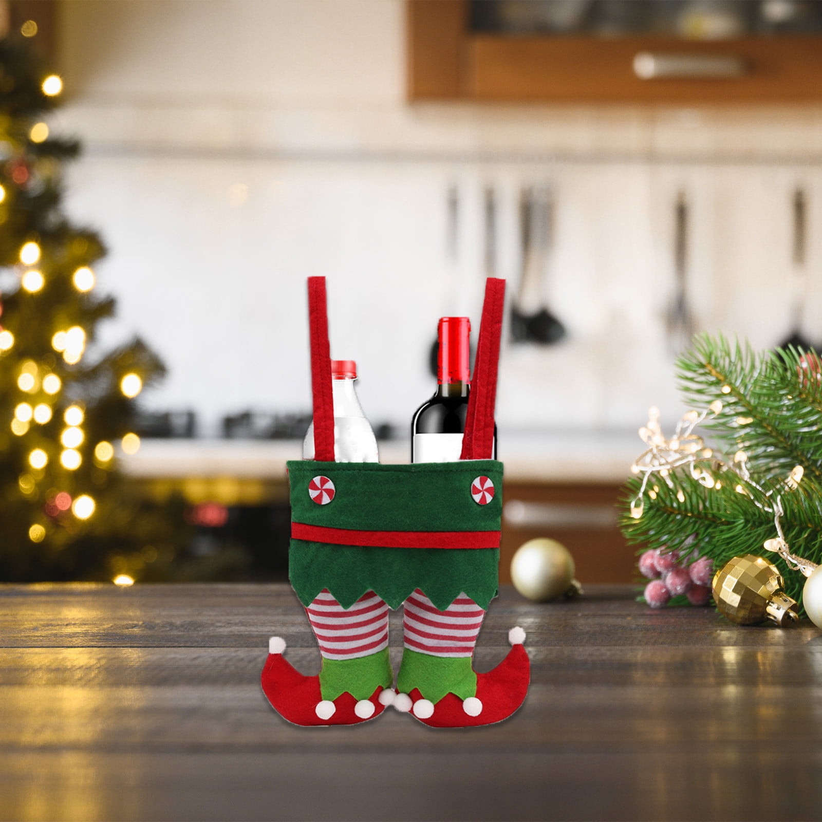 BZPIZ Christmas Gift Bags Cloth,Durable Holiday Gift Bags Reusable Xmas