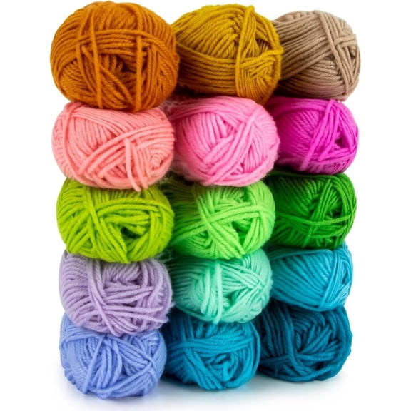 BZPIZ Crochet Yarn kit Soft Knitting Yarn for Crafts Skeins for Crocheting DIY Bulk for Handicraft Knitting Scarves for Hand Knitting Blanket, Soft Plush Yarn