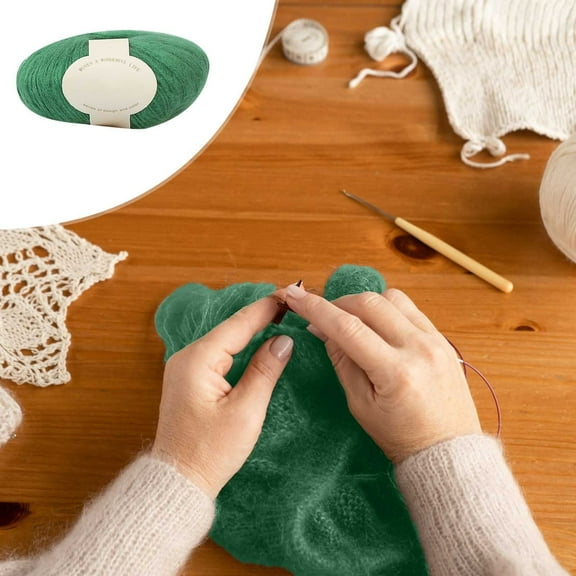 BZPIZ Yarn for Hand Knitting Soft Yarn for Hand Knitting & Crocheting for Hand Knitting Blanket, Soft Plush Yarn