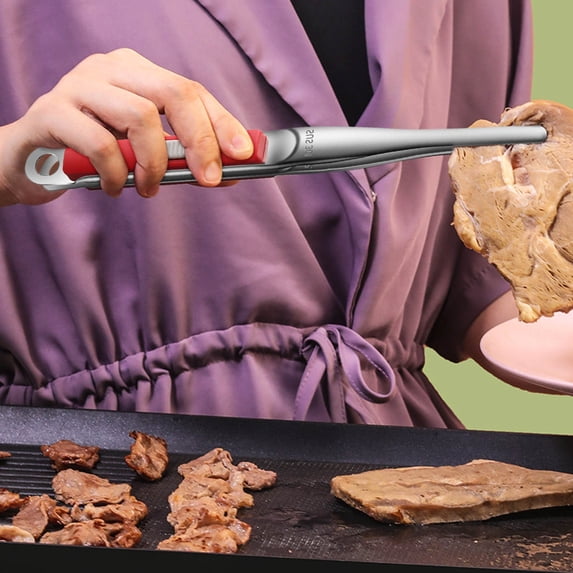 BZPIZ Cook Supplies Salad Tongs Stainless Steel Tongs Heavy Duty Locking Tongs - Perfect for Food,Salad and BBQ