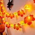 thumbnail image 1 of BZPIZ Fall Garland with Pumpkin Lights Fall Decorations for Home 10 LED 59 Ft Halloween Pumpkin Lights Halloween Decorations Outdoor Funny Office Desk and Halloween Decor for Woman and Kids, 1 of 6