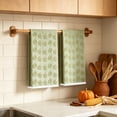 thumbnail image 1 of BZPIZ Fall Maple Leaf Kitchen Towels Set of 2, 23.6 x 15.7 Inch Decorative Dish Hand Towels with Autumn Harvest Patterns, Soft Polyester Towels for Thanksgiving Kitchen Home Decor, 1 of 6