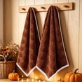 thumbnail image 1 of BZPIZ Fall Pumpkin Kitchen Towels Set of 2, 23.6 x 15.7 Inch Decorative Dish Hand Towels with Pumpkin Patterns, Soft Polyester Blend Towels for Kitchen Counter, Farmhouse Autumn Thanksgiving Decor, 1 of 6