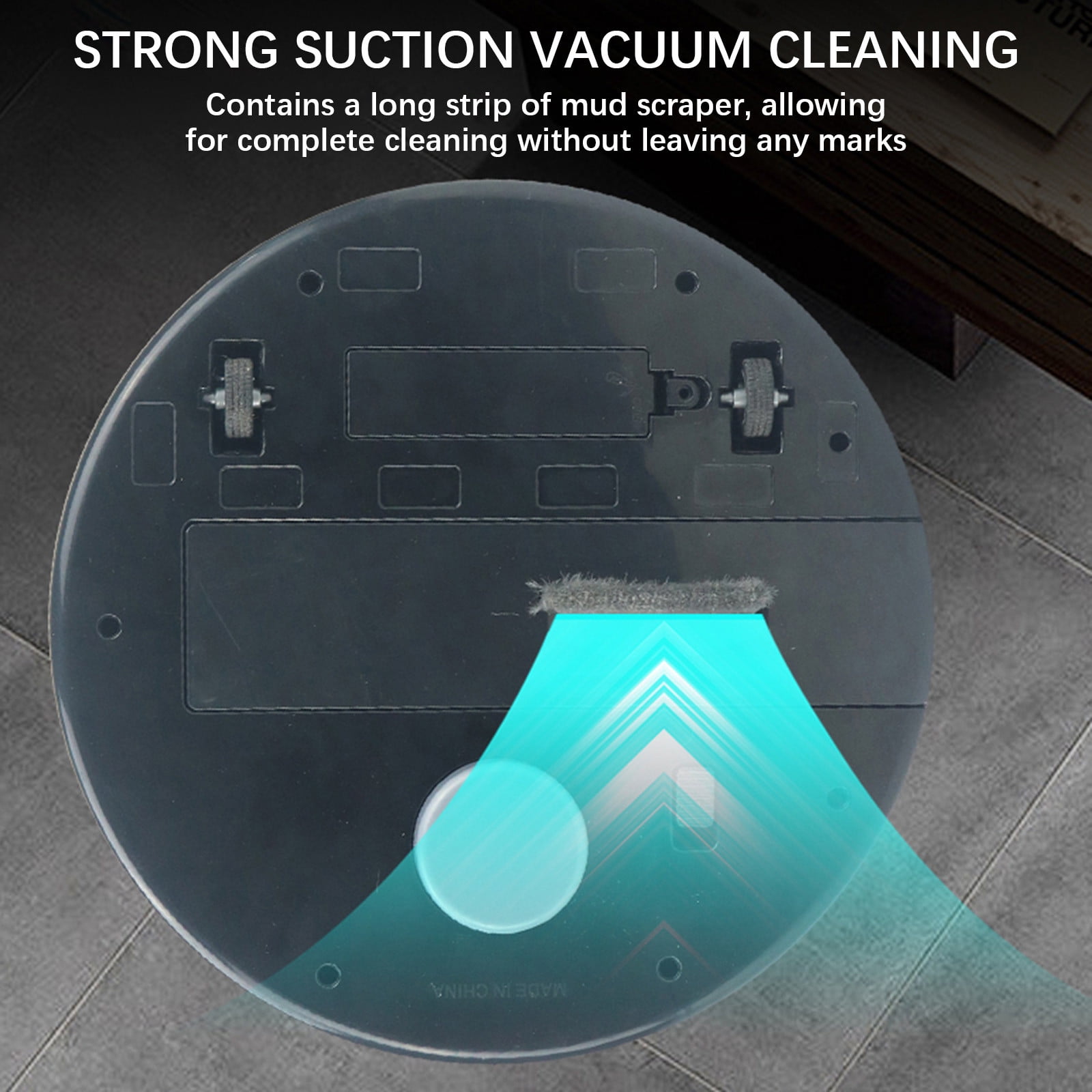BZPIZ Floor Care Robot Vacuum and Mop Combo USB Charging Smart Sweeping Robot, Strong Suction Sweeper Vacuum with Automatic Avoidance for Wooden Flooring for Carpet