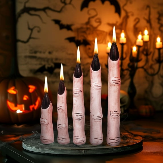 BZPIZ Halloween Decorations Halloween Candles Haunted Graveyard Scented Candle – Eerie Fog Effect Gift for Halloween Decorations Indoor