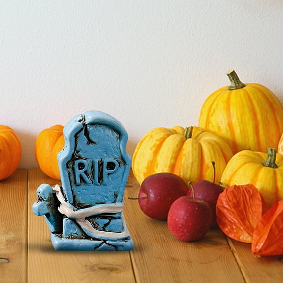 BZPIZ Halloween Party Decorations Halloween Pumpkin Decor Resin Pumpkin Ghost Decor for Halloween Thanksgiving Christmas Decoration