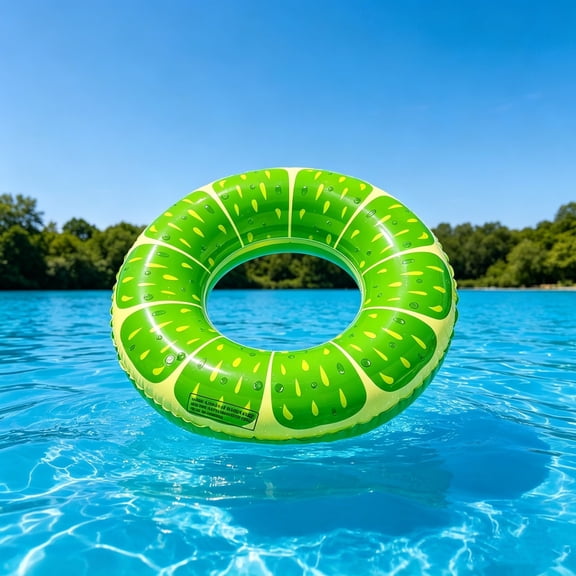 BZPIZ Inflatable Fruit Pool Floats, Antis-Roll Swim Tubes Rings for Pool Lake Beach Summer Pool Party Swimming Beach Pool Party Decorations