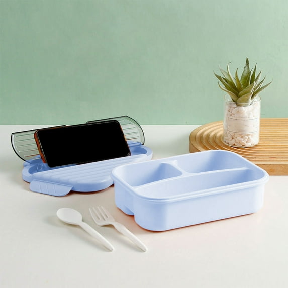 BZPIZ Kitchen Deals K-ids Bento Lunch Box Containerss, Lunchable Food Container with Utensils, Sauce Jar, Microwave & Dishwasher Safe for S*tudents Back to S-chool
