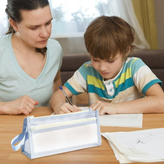 BZPIZ Large Capacity Pencil Pouch Office Supplies Savings Back to S-chool Stuff Portable Pencil Case Aesthetic Pencil Pouch for C-hildern Man Woman