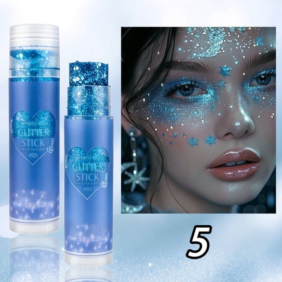 BZPIZ Patriotic Glitter Stick, 4th of July Decorations, Waterproof 4th of July Glitter Stick for Independence Day, Red White Blue American Flag Glitter for Women Men Teens