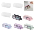 thumbnail image 1 of BZPIZ Pencil Box, Hard Plastic Large Pencil Box, Clear Crayon Box Storage Container with Snap Lid, Art Craft Organizer, 1 of 8