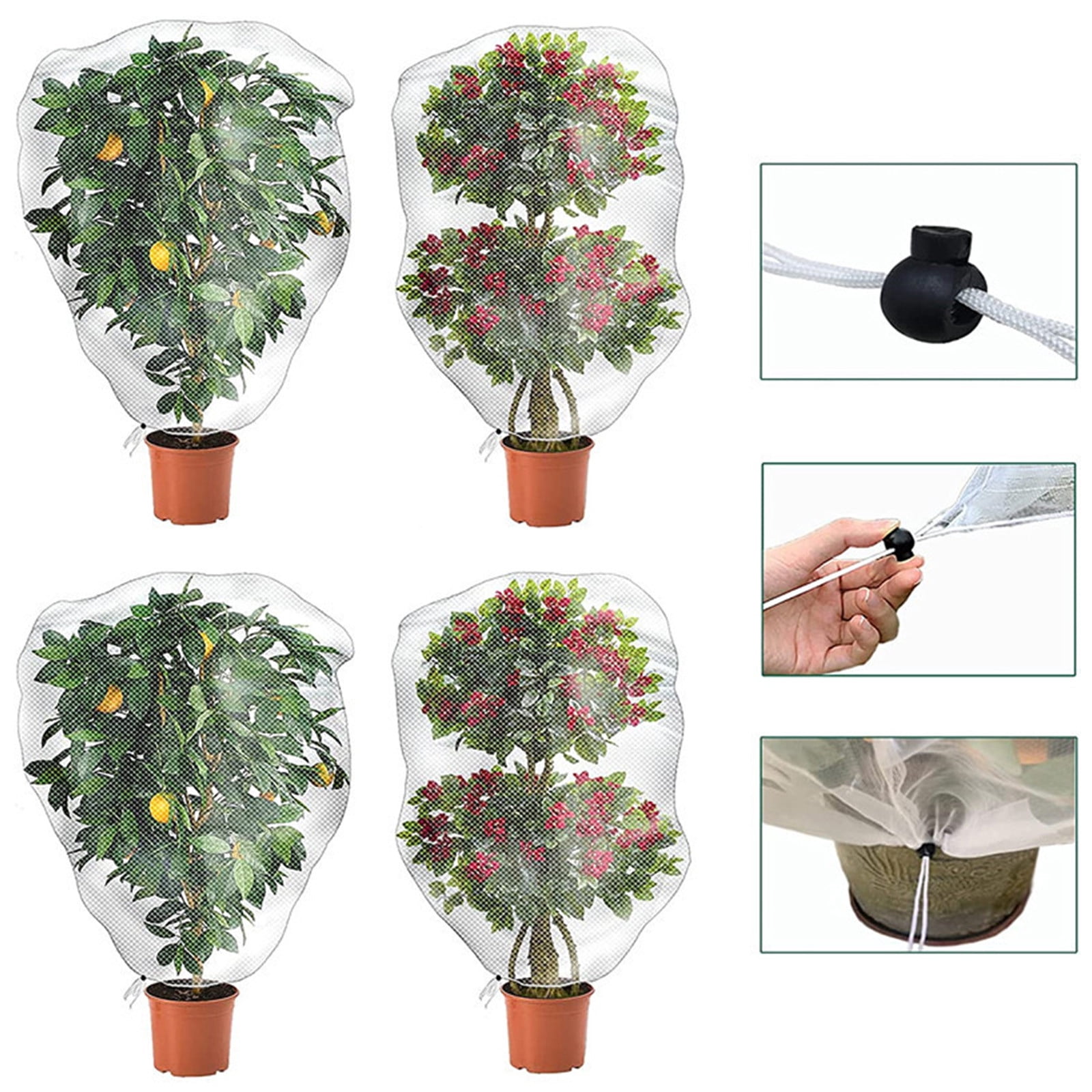 Winter Plant Covers Freeze Protection BKDMZZMY 5 Packs , 32 X 47.5 Inch ...