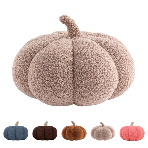 BZPIZ Pumpkin Shaped Throw Pillow, Cute Fall Decorative Cushion for Thanksgiving Home Decor, Soft Plush Pumpkin Pillow for Sofa Bed Couch Office Chair Halloween Party Decoration Gift