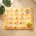 thumbnail image 1 of BZPIZ Summer Cat Dog Cooling Mat Ice Silk Self Cool Pad with Gel or Water for Small/Medium Dogs & Cats, Pet Sleeping Pad for Indoor & Outdoor Floor, Car Seats, Washable & Non-Toxic Yellow, 1 of 6