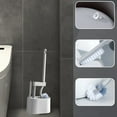 BZPIZ Toilet Brushes with Under Rim Hidden Scrubber
