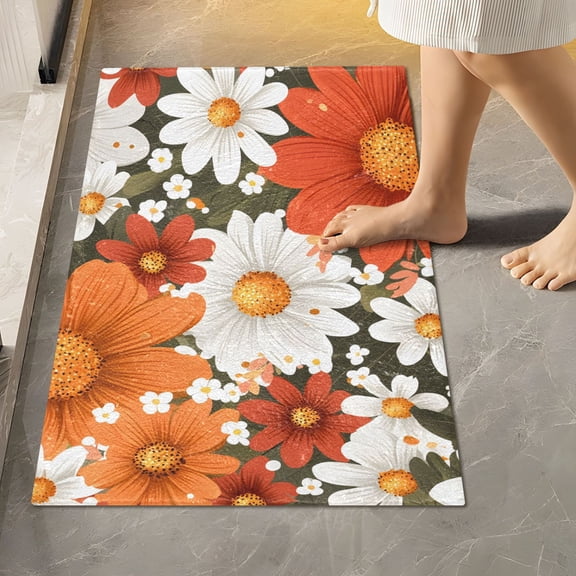 BZSMCE 2-Piece Non-Slip Absorbent Bathroom Rug Set, Soft Bath Mat & Toilet Rug